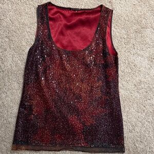 Y2k Sequin tank top - Red